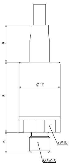 Dimension Pressure Sensor Drucksensor Pv10