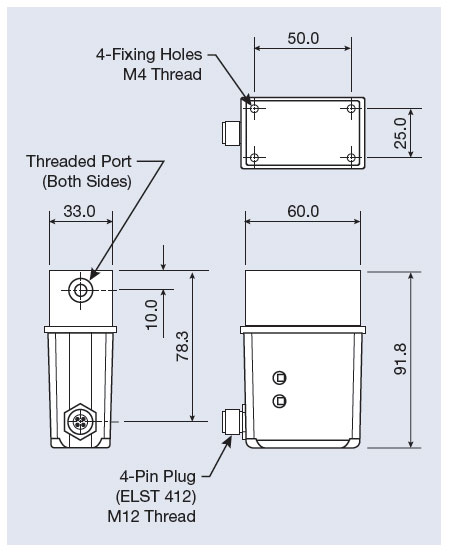 Dimension Ultrasonic Flow Meter Prozess Ultraschall Durchflussmesser Prozess Atrato