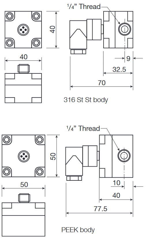 Dimension Oval Gear Meter 1L Min Ovalradzaehler 1L Min Og1